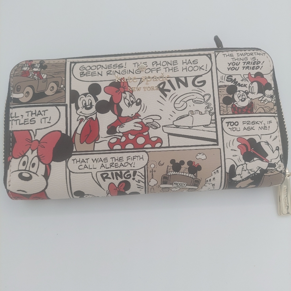 Kate spade disney tote with matching wristlet and wallet - Picture 7 of 9